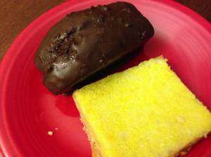empire cake snack cake and lemon bar